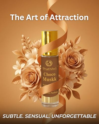 Image of Choco Muskk Attar Roll-On Perfume Oil 8 ml | Alcohol Free | Long Lasting Rich Fragrance | Men & Women | Pocket Size Travel Friendly Roll On | Daily Wear