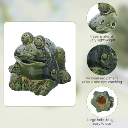 Hobbspring 2 Stück Toilettenbolzenabdeckung In Froschform Toilettenbolzenkappe Dekoratives Kunstharz Süße Froschbolzenabdeckung Dunkelolivgrün Badezimmerdekor Für Toilettenersatzteile