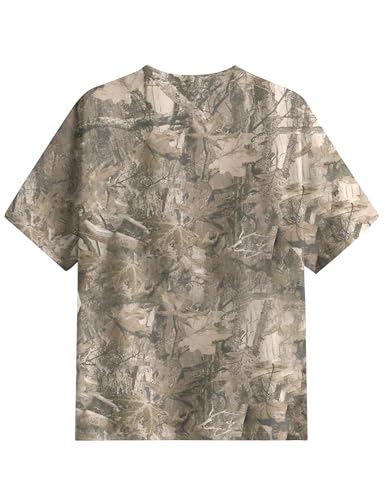 Oversized Camo T Shirts for Women Men Maple Leaf Print Shirt Casual Graphic Summer Tops Short Sleeve Tees Streetwear4