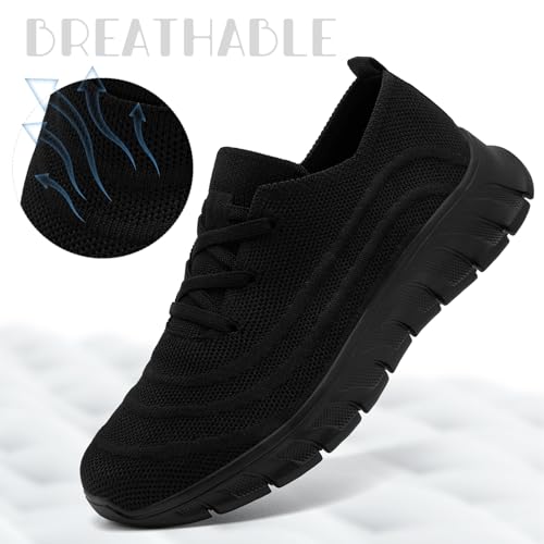 Womens Running Shoes Walking Sneakers Non Slip Tennis Shoes Slip on Gym Workout Athletic Lightweight Jogging Shoe4