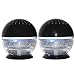 EcoGecko 2 Units Little Squirt Glowing Water, Air Revitalizer, Air Freshener, Room Aromatizer, Aromatherapy, Aroma and Essential Oil Diffuser with 10ML Lavender Oil, Black