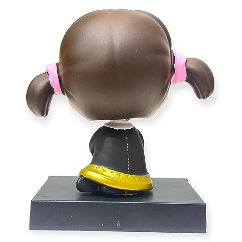 Image of AUGEN Super Hero Becky Blackbell Spy X Family Action Figure Limited Edition Bobblehead with Mobile Holder for Car Dashboard, Office Desk & Study Table (Pack of 1)