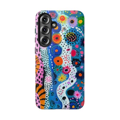 Coque Samsung S25 Plus rigide anti-rayures motif floral colore animal