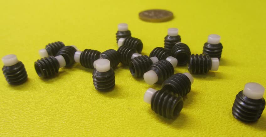 Black Oxide Finish Alloy Steel Nylon Tip Set Screw 5/16"-18 x .312" Thread Length 20 pcs