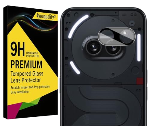 Image of 4youquality Back Camera Lens Protector Compatible with Nothing Phone 2A (1 Pack) | 9H Tempered Glass Camera Guard | Military-Grade Anti Scratch Protection | Ultra Clear HD Lens Film | Bubble-Free Easy Installation | Case Friendly