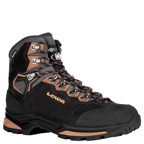 Men's Camino Evo GTX Backpacking Boots, Black/Orange, US 11 M4
