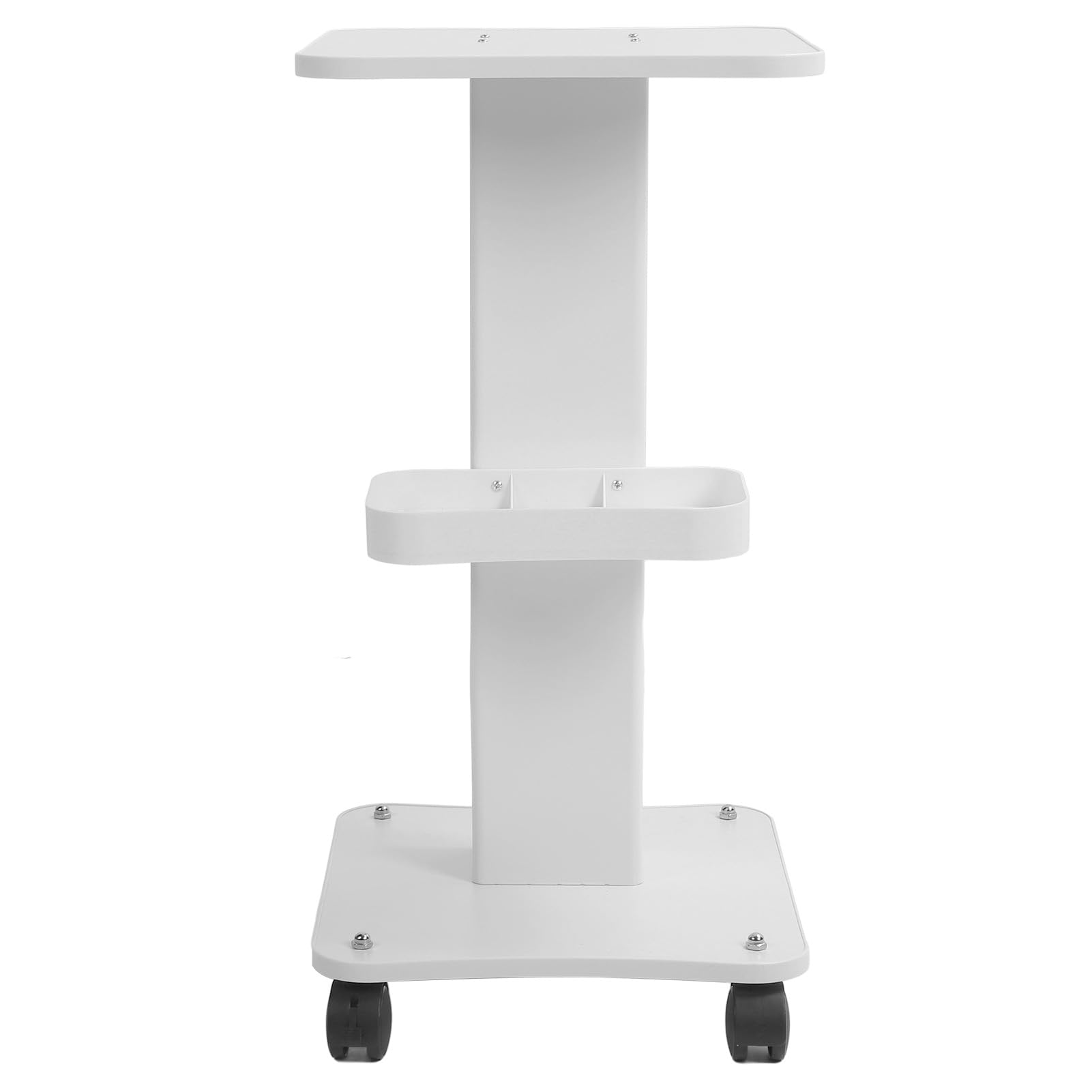 Hidyliu Carrello Carrello per Salone di Bellezza con Ruote per Utilizzo Multifunzionale in Saloni e Cliniche, Robusta Struttura in Legno e Acciaio, Altezza 68 Cm