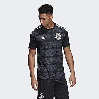 adidas Men's Mexico Authentic Home Jersey 2019 Black/White