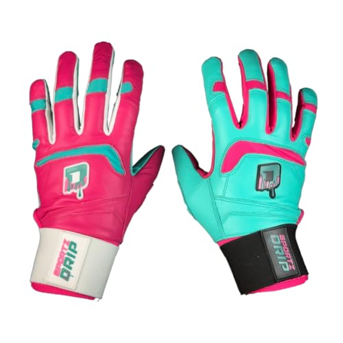 Sportz Drip Clash Batting Gloves (Pink/Teal) -...