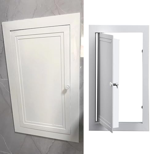 Générique Panneau d'accès Mural et Plafond en métal, Porte d'accès au Grenier en placoplâtre avec Serrure et poignée, Trappe d'accès encastrée pour réparation de plomberie de Baignoire (20 x