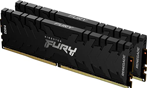 Kingston Fury Renegade 32Gb (2X16Gb) 3600Mhz Ddr4 Cl16 Memoria Gaming Kit Per Computer Fissi Kit Da 2 Kf436C16Rb1K2/32, Nero, ‎13.33 x 4.22 x 0.8 cm, 130 grammi