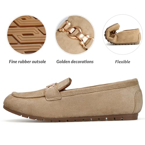 Image of VERDASCO Women's Loafers Comfort Slip-Ons Flat Work Shoes Casual Moccasins Penny Loafers Lady Dress Shoes