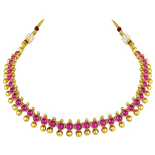 Image of Peora Traditional Ethnic Necklace & Jewellery Set Gift for Women