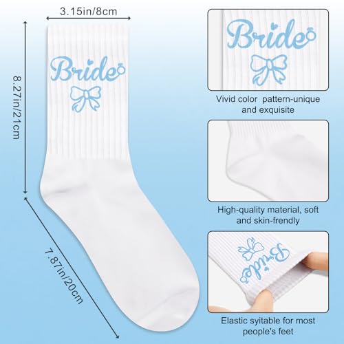 Image of Juesly Bride Gifts with Bride Socks,Wifey Socks as Bachelorette Gifts for Bride,Gifts for Wife