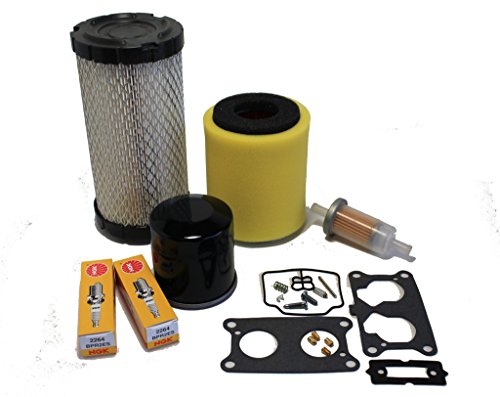 Tune Up Kit Compatible with Kawasaki Mule 3000/3010/ 3020 (Carburetor Rebuild Kit, Air, Oil, & Fuel Filter, Spark Plugs)