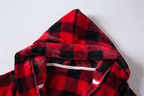 Roupão de banho de flanela quente, macio, com capuz para crianças, unissex (O, 1 a 2 anos)