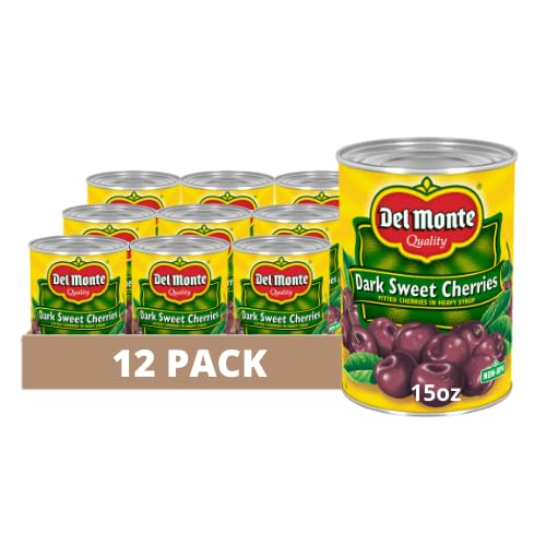 Del Monte Dark Sweet Pitted Cherries in Heavy Syrup 12/15 oz. Can...
