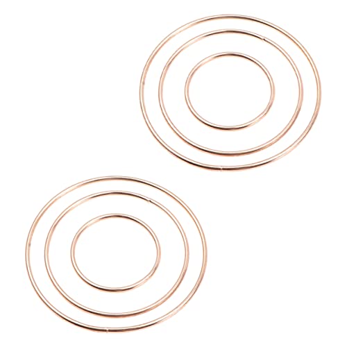 STOBAZA 6pcs Wedding Wreath Dream Catcher Hoops Circles for Crafting Macrame for Home Decor