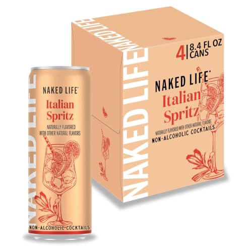 Naked Life Italian Spritz Non-Alcoholic Cocktail, 4 Pack, 8.4 Fl Oz