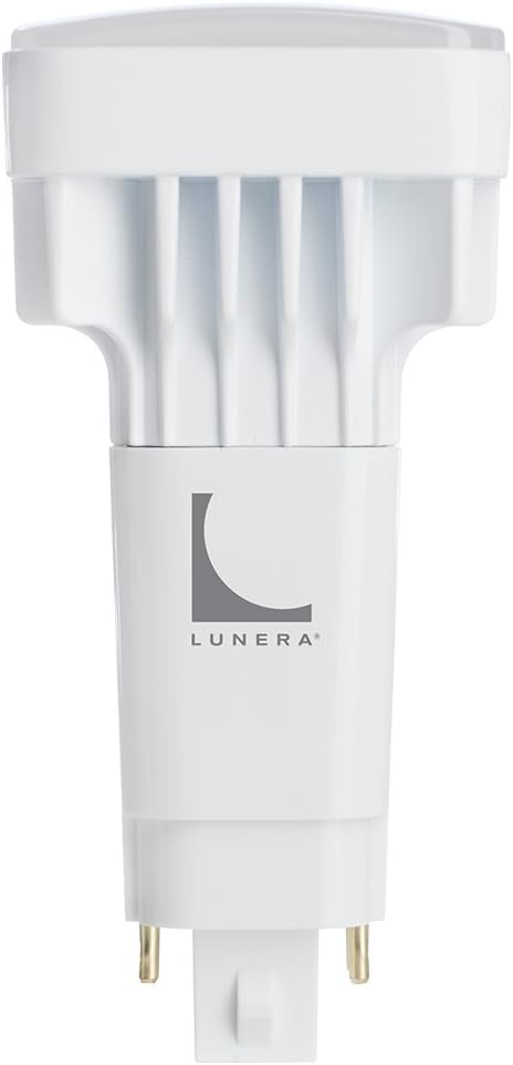 Lunera G24Q 4-Pin Vertical CFL LED Dimmable Light Bulb, 11W, 1350 Lumen, 2700K CCT, Ballast Driven, 4th Generation, Plug-and-Play 4-pin Compact Fluorescent Lamp Replacement