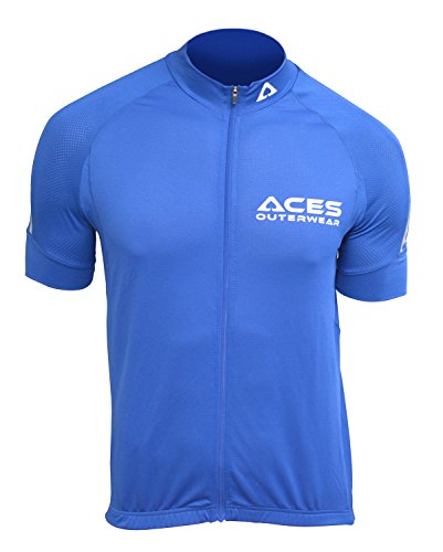 ACES Factor Cycling Jersey (Blue, Large)