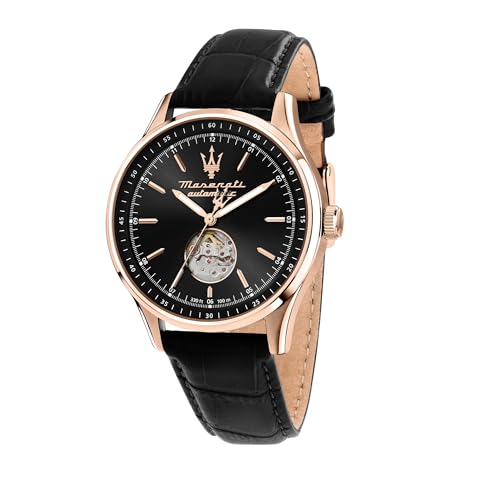Maserati Orologio Uomo, Automatico, Analogico, 42 mm, Collezione SORPASSO, Regalo Uomo - R8821124001