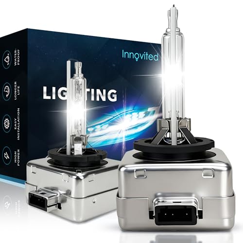Innovited D1S HID Xenon Headlight Bulbs 6000K Cool White High Low Beam 66144 66140 85140 85415 etc Replacement Bulb - Pack of 2