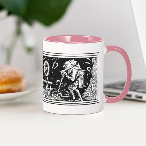 Taza de cerámica blanca 11 oz miniatura 4