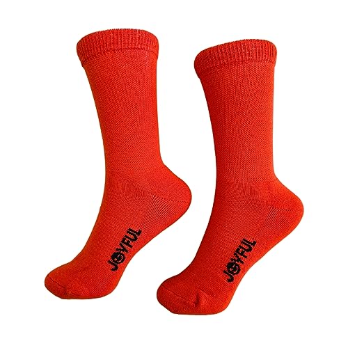 Made in USA Colorful Cotton Crew Athletic Socks | Comfortable, Thick, Soft, and Supportive