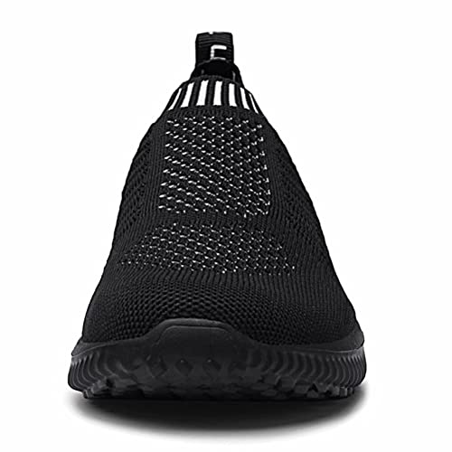 Image of konhill Womens Walking Shoes Slip On Sneakers Breathable Mesh Lightweight Casual Footwear for Daily Commute
