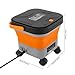 Fold Cordless Electric Pressure Washer w/3.4 Gal Tank 6 Cleaning 7 Pressure 23FT Outlet Pipe 20000mAh Battery Pack 118.3Oz/Min Flow Rate Portable Sprayer Washer for Camping Bikes Car Wheels