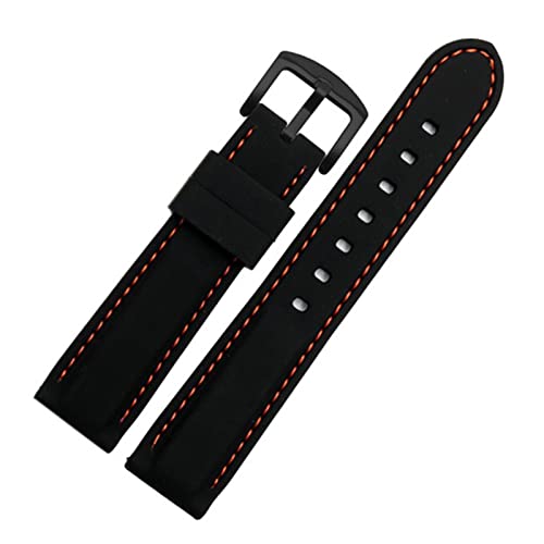 Bracelet de montre en silicone noir 20mm pour Huawei GT2