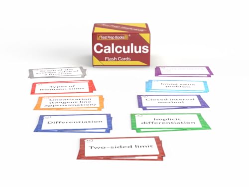 Image of Calculus Study Cards: Calculus Review Prep and Practice Test Questions for High School Students [Full Color Cards]