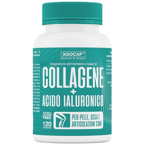 Agocap Integratore Collagene e Acido Ialuronico 120 Compresse