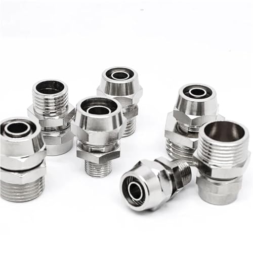 Conector rápido de tráquea anticaídas para evitar fugas de aire rosca 3/8 6
