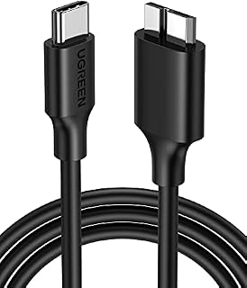 UGREEN USB C to Micro USB Cable, USB B to USB C Hard Drive Cable Compatible with USB 3.0 External Portable SSD HDD WD Element, Seagate, Toshiba Canvio, Galaxy S5, Camera, 1M
