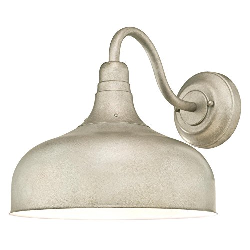 Super Cheap 🛒 Westinghouse Lighting 6315500 Ithaca One-Light LED Outdoor Wall Fixture, Weathered Steel Finish with Metal Shade