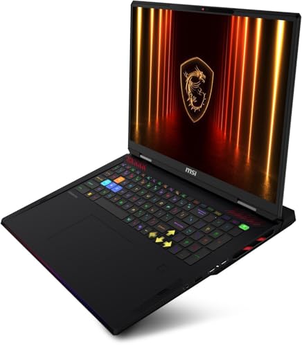 Image of msi Raider 18 HX AI Gaming Laptop 18 inch 120Hz MiniLED 4K Display (Intel Ultra 9-285HX, GeForce RTX 5080, 64GB DDR5, 2x2TB SSD, Copilot, FP Reader, Thunderbolt 5, Win11Home) w /DKZ USB Port Expander