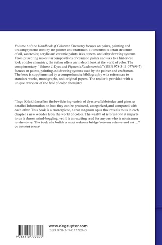 Handbook of Colorants Chemistry: in Painting, Art and Inks (De Gruyter Reference) - Image 2