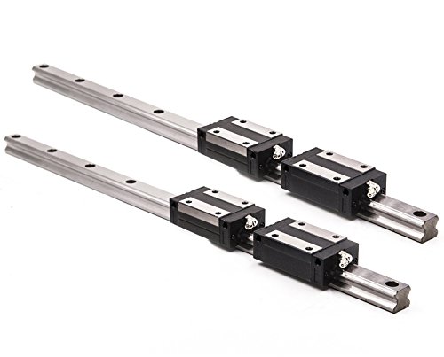 Ten-High Hsr20 1400Mm Linear Guide Rail Linear Motion Slide Rails Linear Motion Products, For Cnc Routers, 2Pcs Rails + 4Pcs Hsr20Cr Blocks Bearing #TOP1