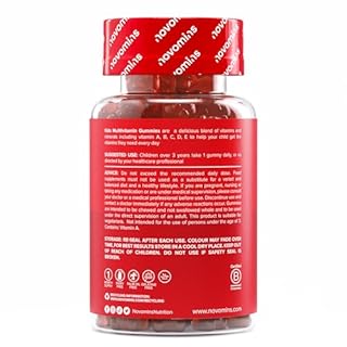Multivitaminico Bambini - Vegetariano & Senza Glutine Orsetti - Multivitaminico Completo - 13 Vitamine e Minerali - Integratore Alimentare con Vitamina C D3 B12-30 Gommosi - Novomins