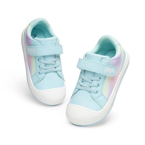DREAM PAIRS Toddler Sneakers Boys Girls Casual Shoes Kids Storybook Lightweight Walking Skate Shoes,Size 7 Toddler,Rainbow/Blue,SDFS222K