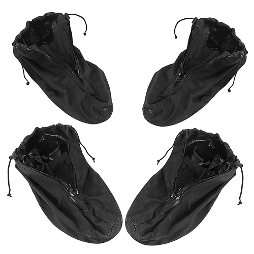 Cubrezapatos KOMBIUDA, 2 pares, para uso al aire libre, antideslizantes y protectores contra la lluvia, diseño ligero, talla única, para senderismo y días lluviosos miniatura 1