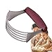Qumiuu Tagliapasta in acciaio inossidabile,Affettatrice ergonomica sicura - Utensile da cucina | Per biscotti torta carne noci cucina e casa immagine