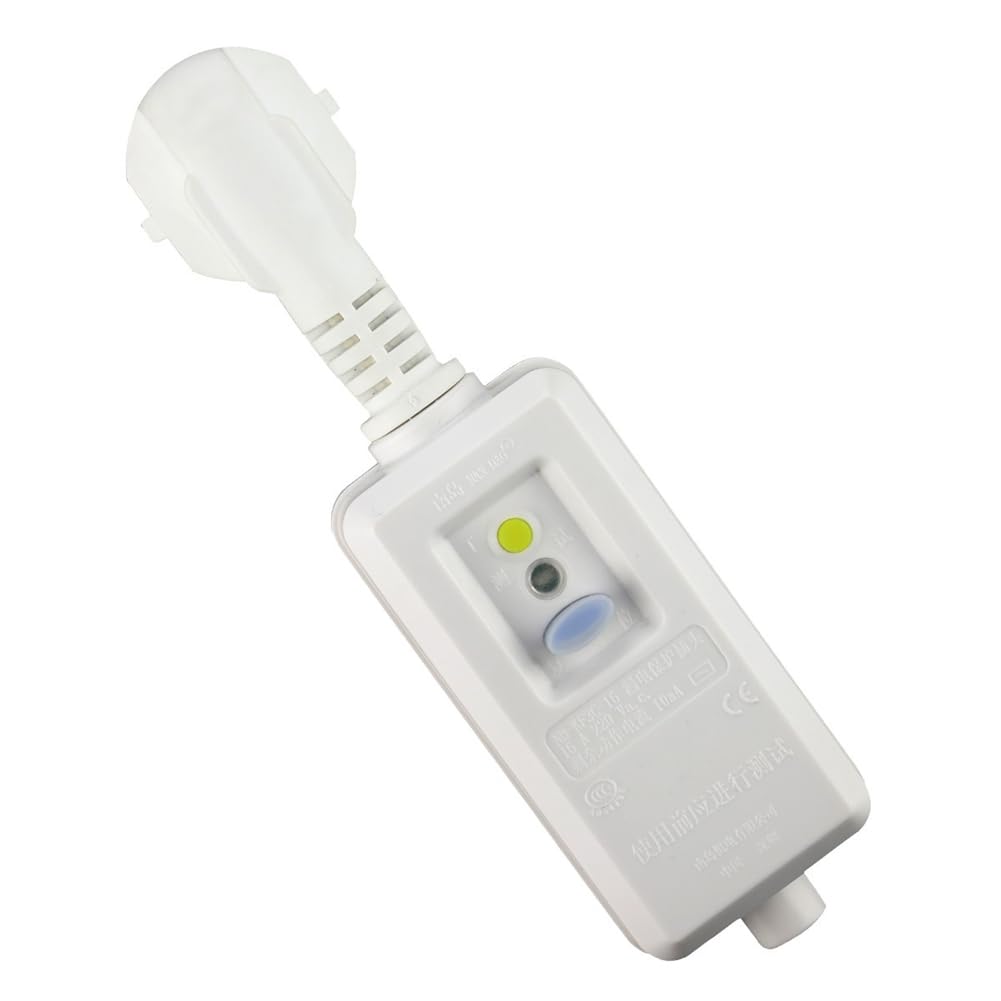 Adaptador de Enchufe de Seguridad con Protección Fugas RCD, 16 A, 220 V, 240 V, Enchufe Europeo, GFCI, Disyuntor Doméstico, Interruptor de Disparo.