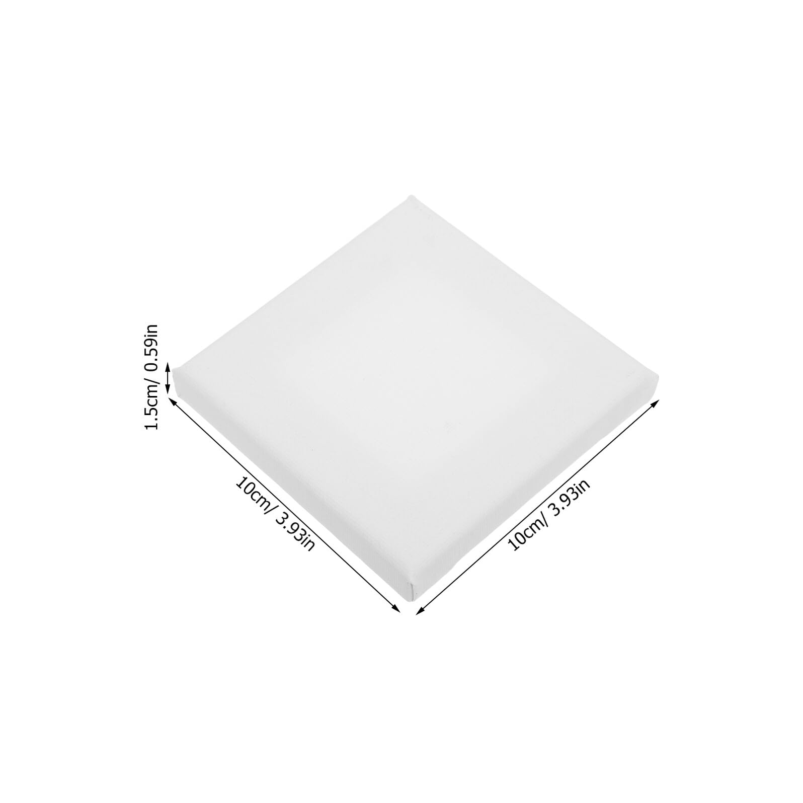 15 Kleiner Leinwandplatten 10x10cm aus Baumwolle Quadratische Leinwände zum Malen Kleine Malplatten für Selbstgemacht Kunst Kreativprojekte und Wanddekoration
