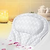 Bath Pillow for Tub, Homga Bathtub Pillow, Bath Pillows for Tub Neck and Back Support, 3D Air Mesh...