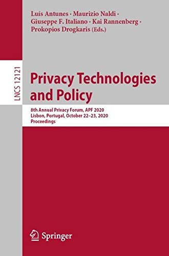 Buy Privacy Technologies and Policy — BookShops.in