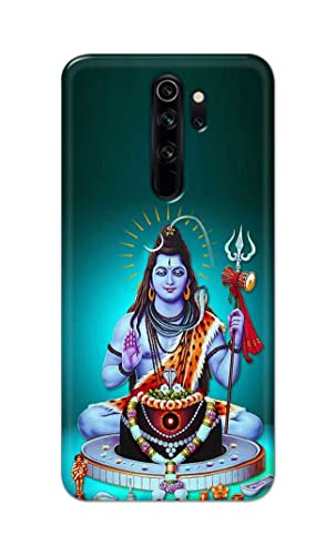 Image of Printed Hard Back Cover Case for Mi Redmi Note 8 Pro Back Cover (Lord Shiva) -1803