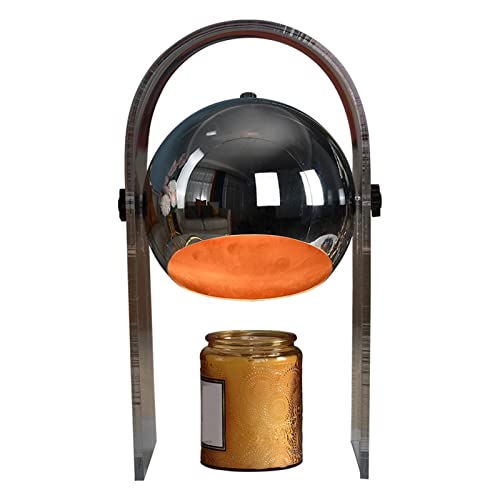 Lámpara Calentadora Velas, Lámpara de calentador de velas de fusión de cera ajustable en altura Lámparas de mesa de soporte de acrílico Calentador de aromaterapia for dormitorio Fusor de fragancia jun